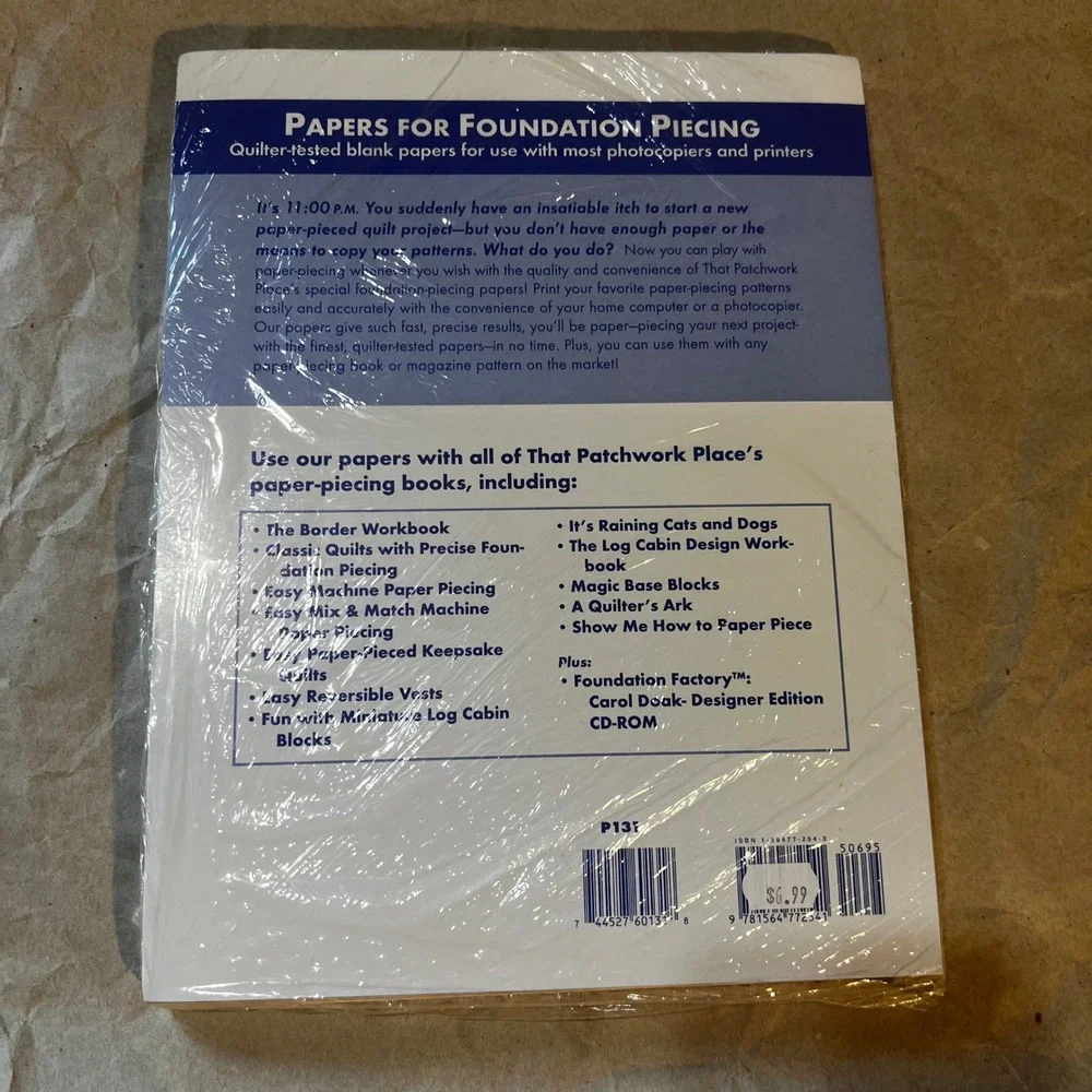 That Patchwork Place 100ct Papers for Foundation Piecing White Printer Friendly